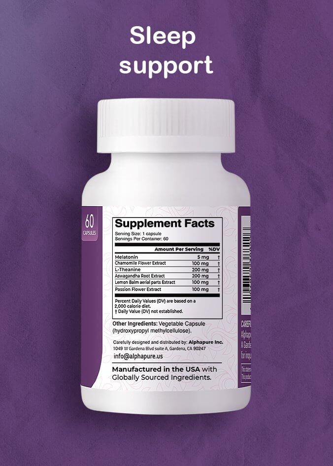 Alphapure Sleep Support Veggie Capsules