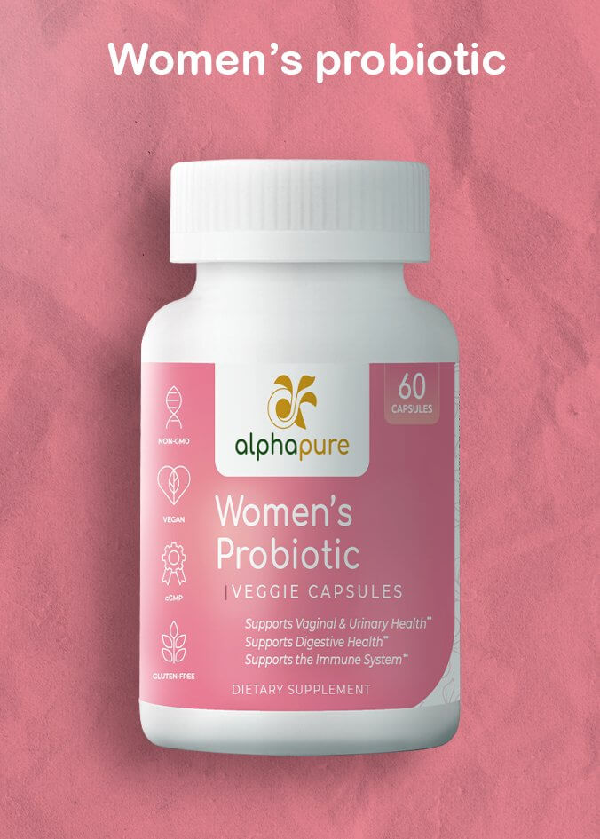 Women's Probiotics with prebiotics Veggie Capsules - Alphapure Supplements